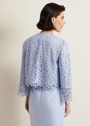 Phase Eight Daisy Lace Jackets Blue Australia | WR6213950